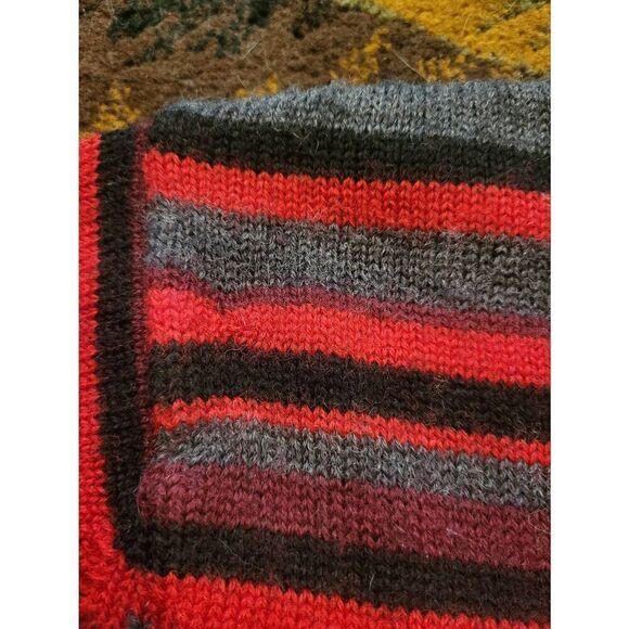 Vintage Karen Scott Sweater Women's 2X Red Fair Isle Pure Wool Christmas Holiday - Picture 5 of 5